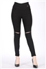 Juniors Mid-rise Stretch Skinny Jeggings Pants X2007-black (6 PC)